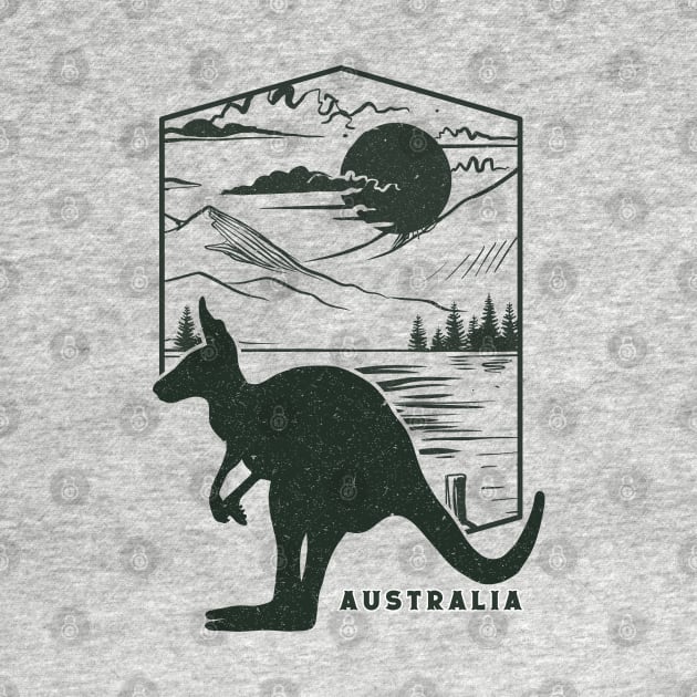 Australia Kangaroo by PGTEES